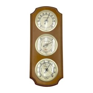 VTG Sunbeam Wall Weather Station Wood Plaque Barometer Thermometer Hygrometer